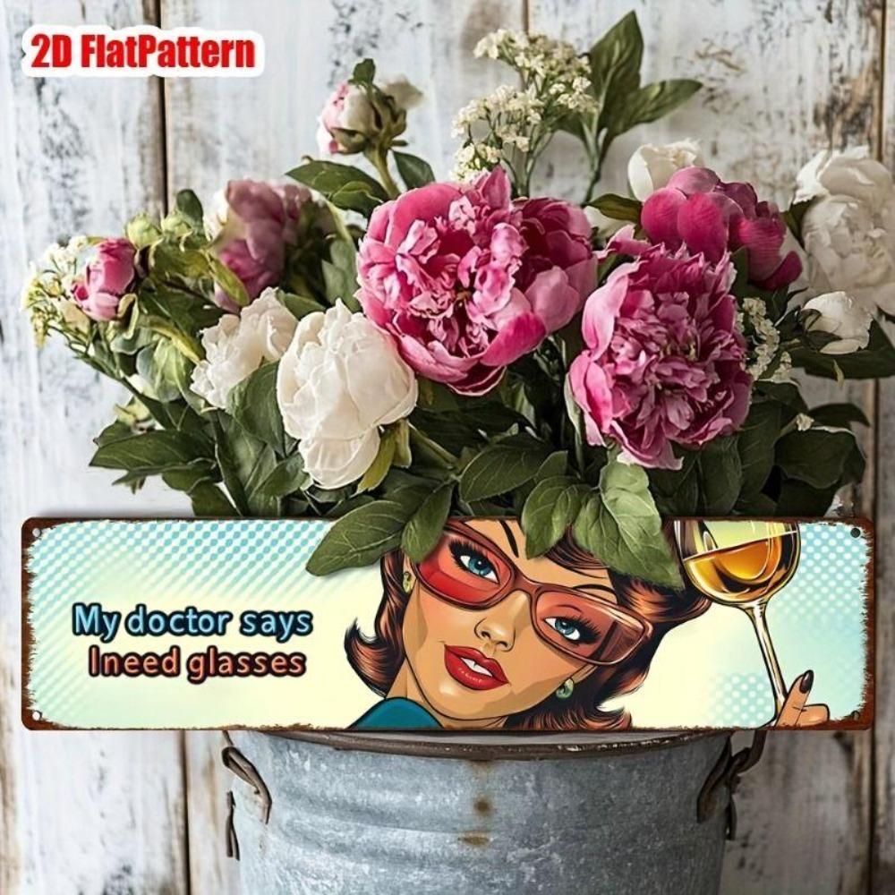 Retro Metal Wall Art for Home Office Beer Bar Decor