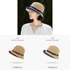 Classic Straw Hat For Women Summer Sun Protection With Short Brim And Rolled Edge
