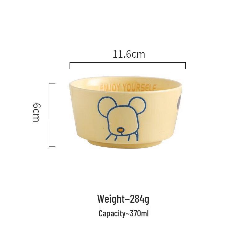Abay Cartoon Bear Ceramic Tableware Set