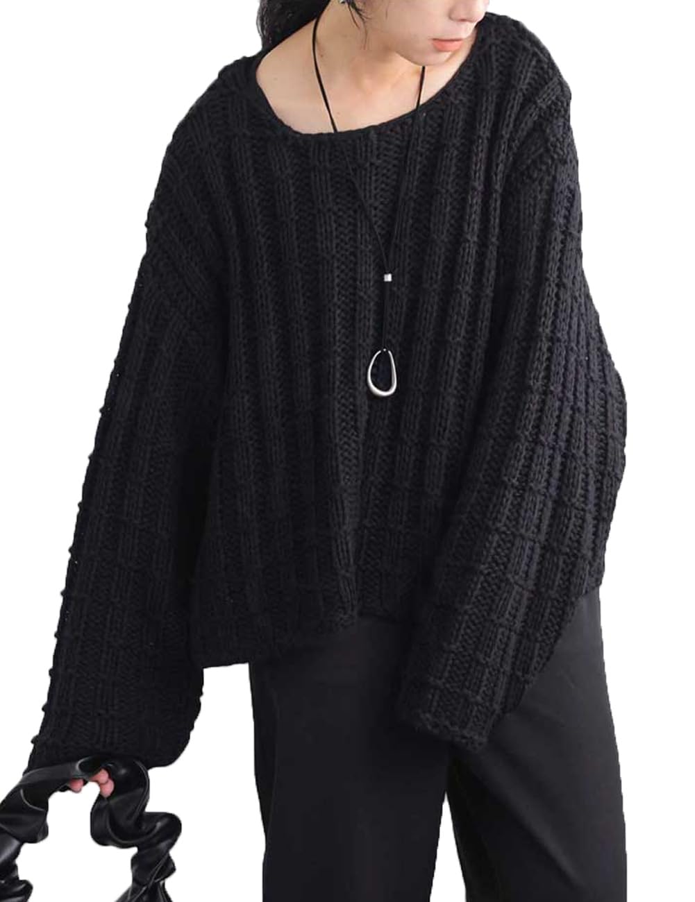 

antiqua Длинный Короткий Единый Размер Черный Женский Вязка Низкой Плотности, Рукав, Длина, PN-00525, 05,