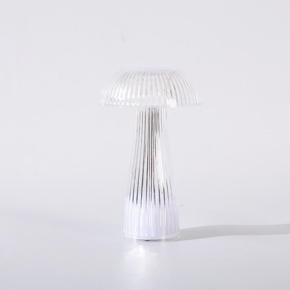 

Jellyfish Table Lamp Warm Light Transparent Bedroom Night Light Eye-Protective Use button cell Home Room Decor