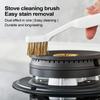 Kitchen Cleaning Scrub Brush Deep Stove Kitchen Stove Brush Heavy Duty Scrubber With Scraper Rust Cleaner Barbecue Grill