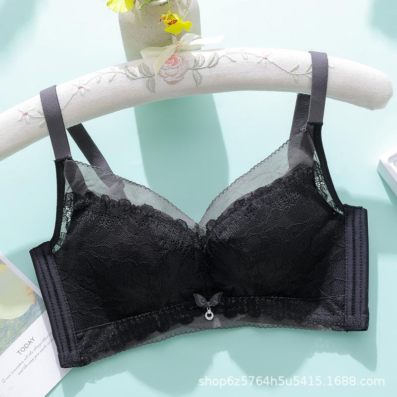 

Летний тонкий женский бюстгальтер с кольцами из нержавеющей стали 40/90C