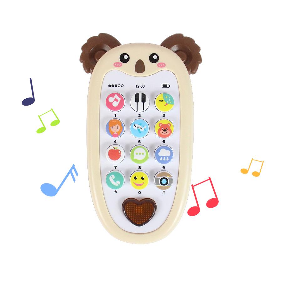 Образовательный игрушечный телефон в форме животных для детей - Дизайн Кролик и Коала
