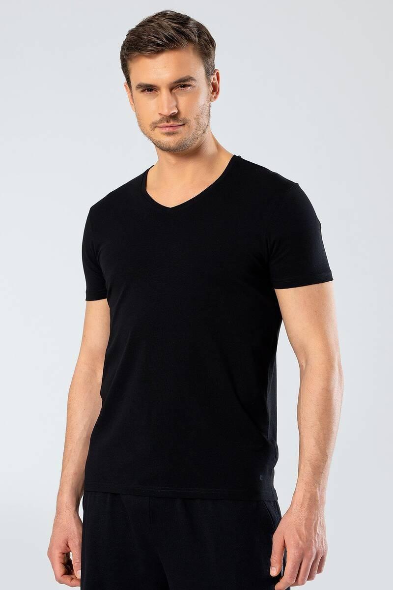 

Cacharel Men s T-shirt V-Neck Lycra