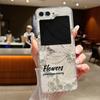 For Samsung Galaxy Z Flip 6 5 4 3 Case Luxury Oil Painting Flower Butterfly Hard Clear Folding Cover For Samsung Z Flip6 Flip5
