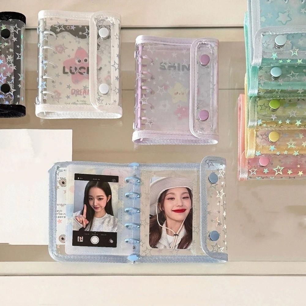PVC Cover A5 Photo Album Waterproof Idol Card Collect Book Card Protective Case  Office Stationery