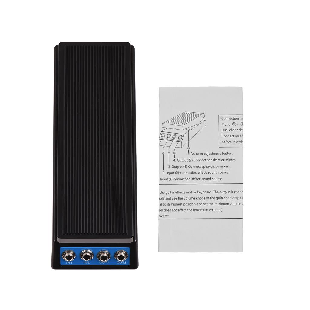 Guitar Pedal Classic Wah Sound Guitar Effect Pedal Stereo Sound Pedal 6.35mm Input/Output DC 9VPower Supply Volume Pedal