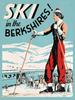 Ski The Berkshires Skiing Poster Reproduction Metal Sign FREE SHIPPING