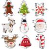Five Christmas Cookie Cutting Machines Christmas Cartoon Cookie Molds Santa Claus Snowflake Flipping Sugar Cookies Baking Tools