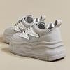 Women's Spring and Summer Women's Sneakers Sports Thick-soled Casual Dad Shoes Mesh Breathable Inner Height-enhancing White Shoes