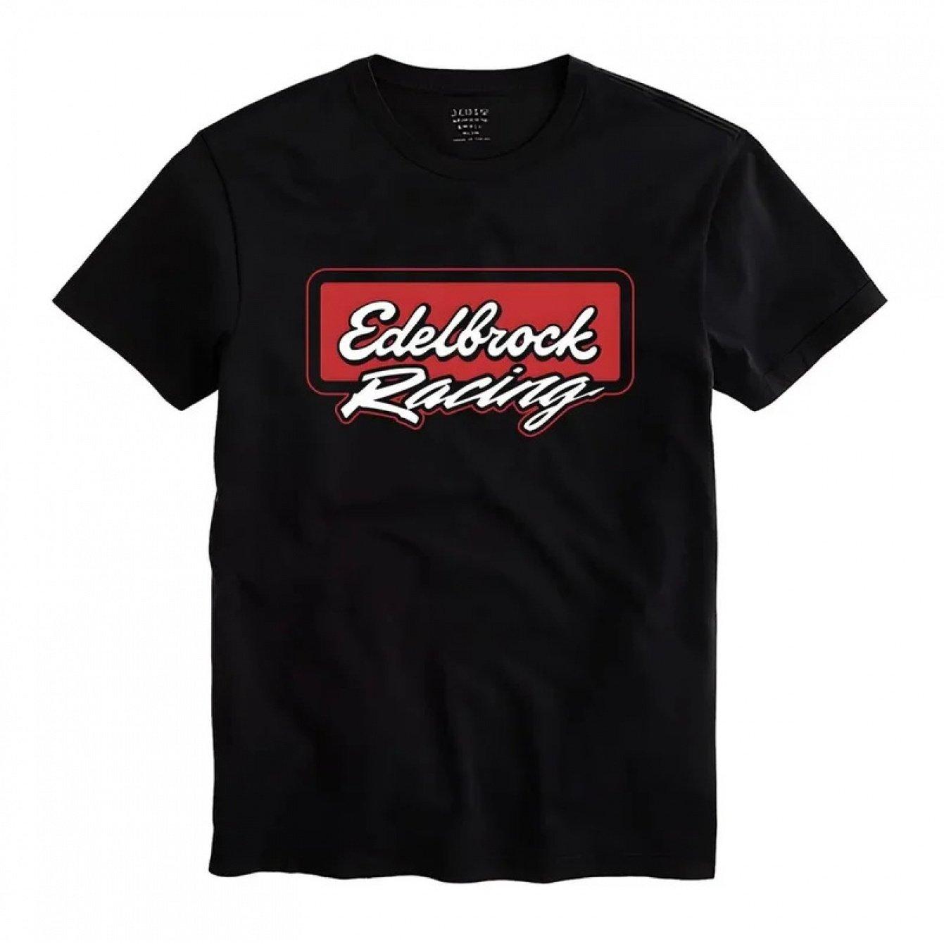 

Футболка Edelbrock Racing Футболка Edelbrock Racing Мужская Унисекс Черная Мужская Футболка Черная Повседневная С Круглым Вырезом Хлопковая Футболка 4XL