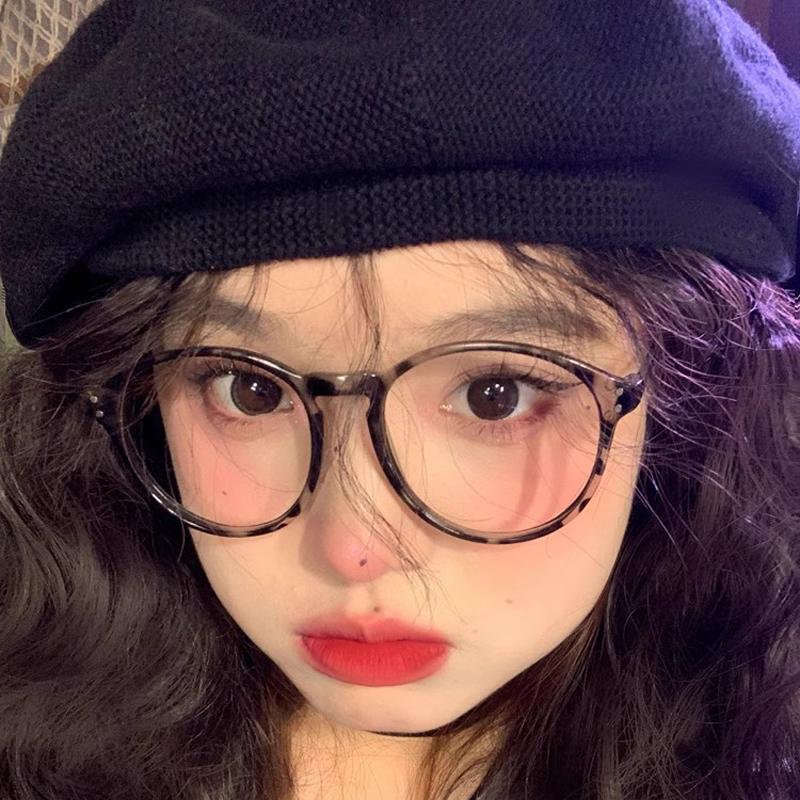 Computer Glasses Frame Women Men Vintage Trend Round Eyewear Commute Shopping Female Male Blue Light Blocking Glasses