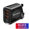 Multi-Port 3USB + PD Fast Charger Adapter A+C 3A for Mobile - EU/US/UK