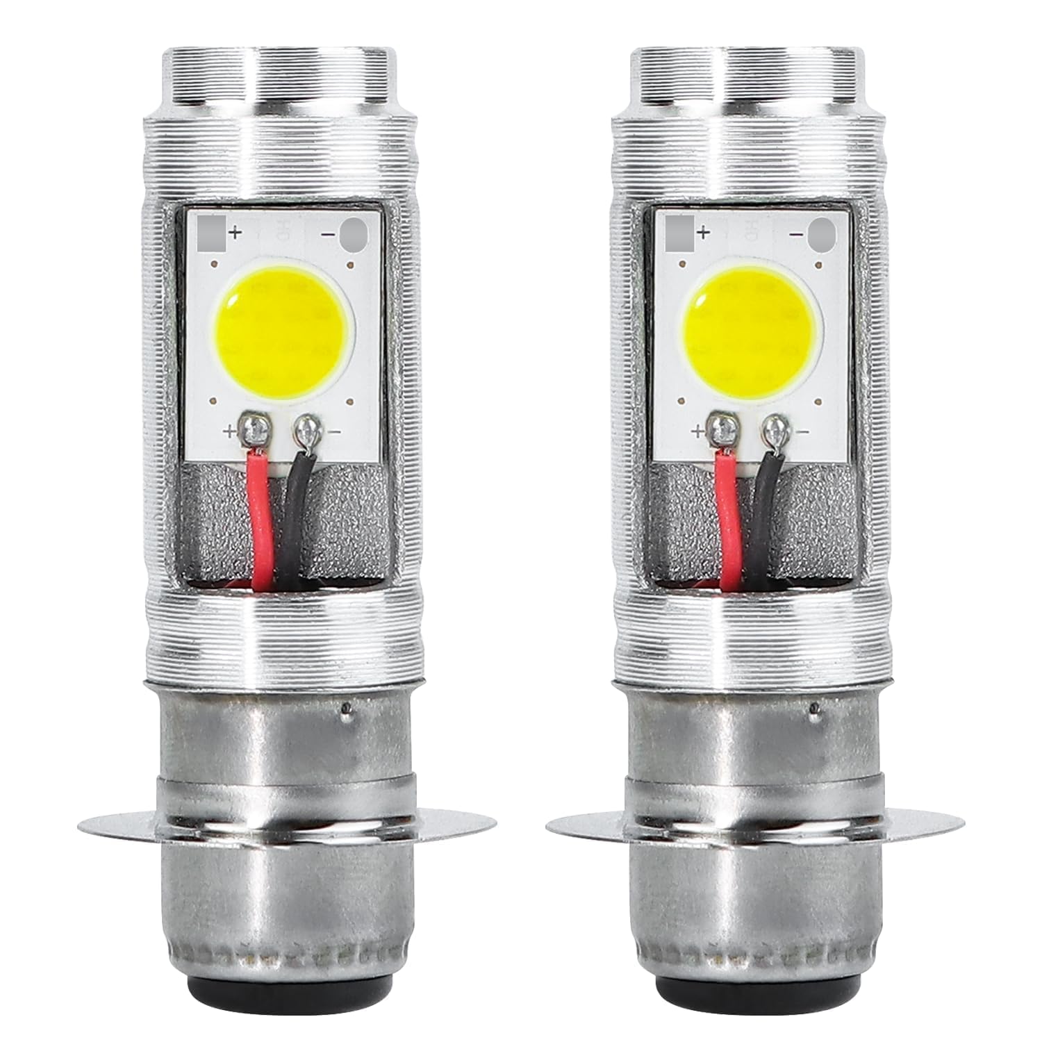 

Bike LED Headlight PH7 Hi/Lo P15D T19L Bulb White Powered Scooter Motorcycle DC Jogs Axis Mate Mint Gear