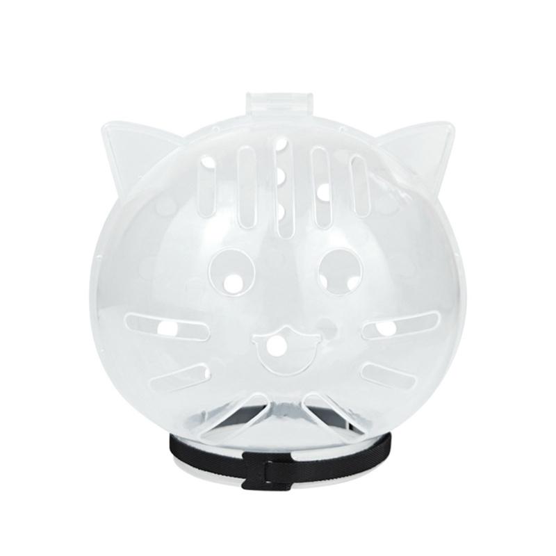 

Catss Hood Cats Bubble Muzzle Transparents Breathable Face Cover for Small Dogs Bathing Shedding Nail Trimming S