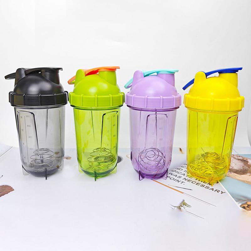 Shaker Tasse Proteinpulver Mahlzeitenersatz Rührbecher Fitness Sport Wasserbecher Waage Tragbar Rührball Kunststoff Wasserbecher
