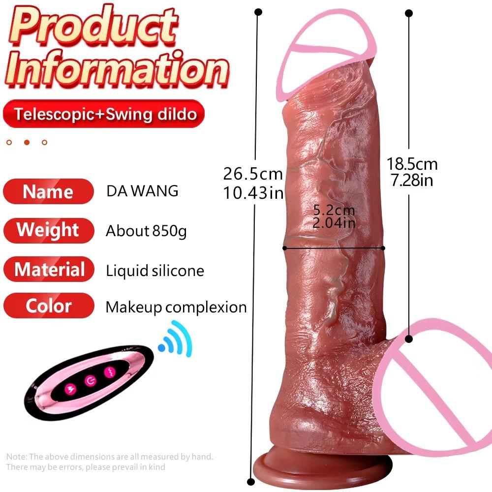 Realistic Dildo Anal Vibrator Stretchable Heated Dick Pussy Masturbator Sexy Adult Sex Toys Penis Gay Sex Big Penis Thrusting 18
