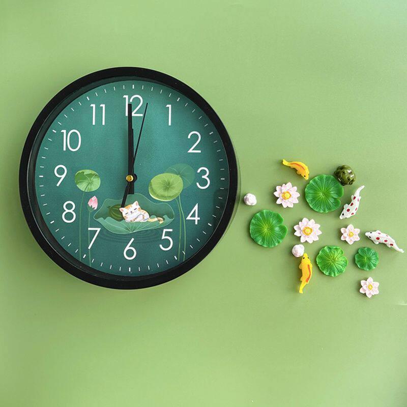 Silent 3D Clock: Magnetic Refrigerator Sticker - Creative Home Decor