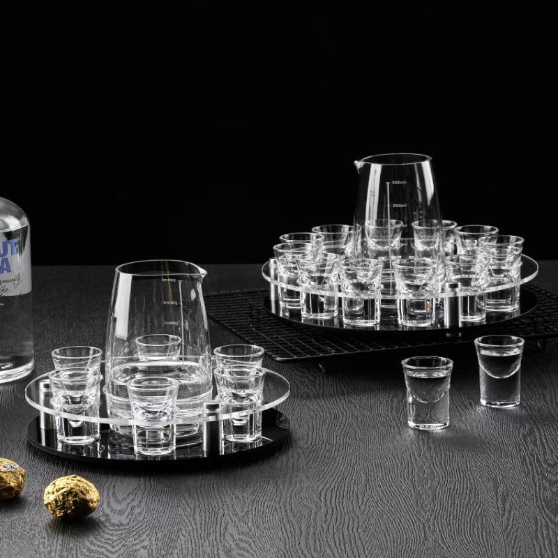 Handcrafted Whiskey and Shot Glass