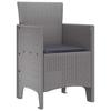 Garden Chair 2 pcs Light Grey 53 x 49 x 85 cm Polypropylene