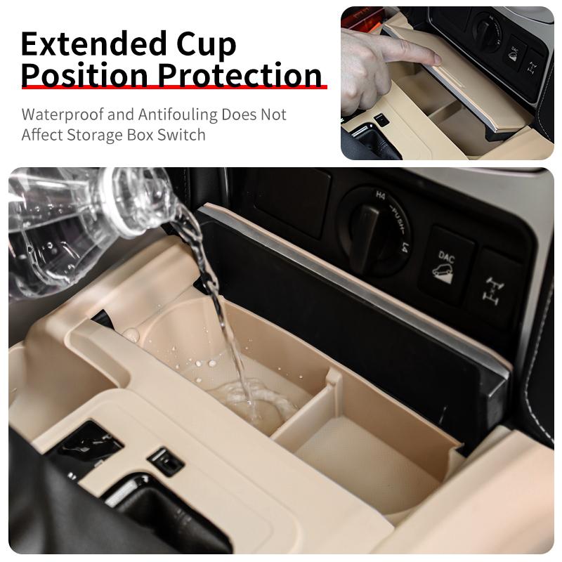 For Toyota land cruiser prado 150 LC150 2021 2010-2023 Central Control Silicone Protective Sleeve Antifouling accessories inside