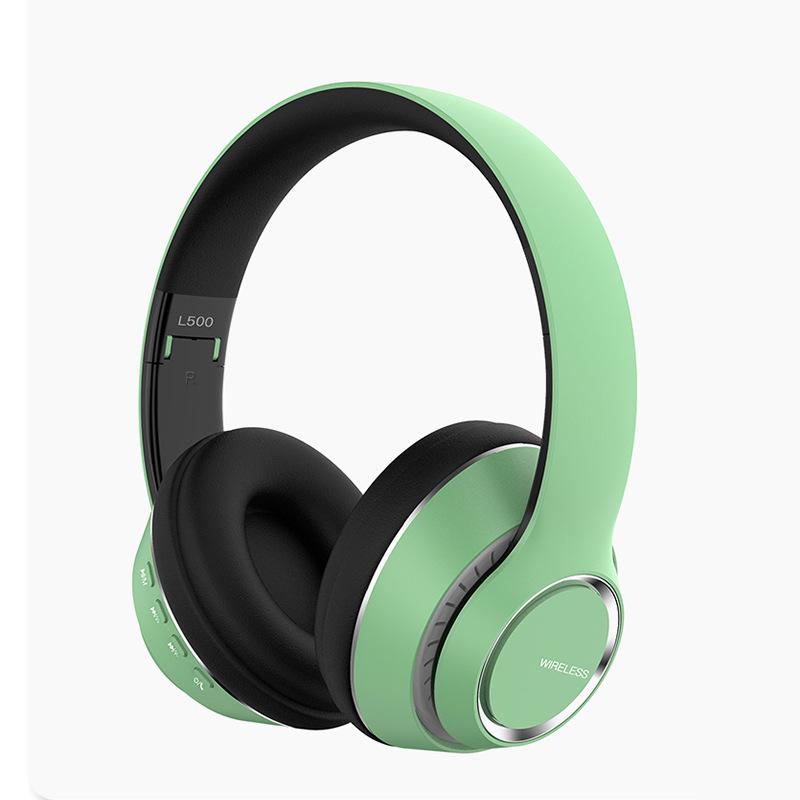 Bluetooth Headband Headset: Wireless Stereo, Noise-Canceling, Card Slot, Universal for Phones & Computers