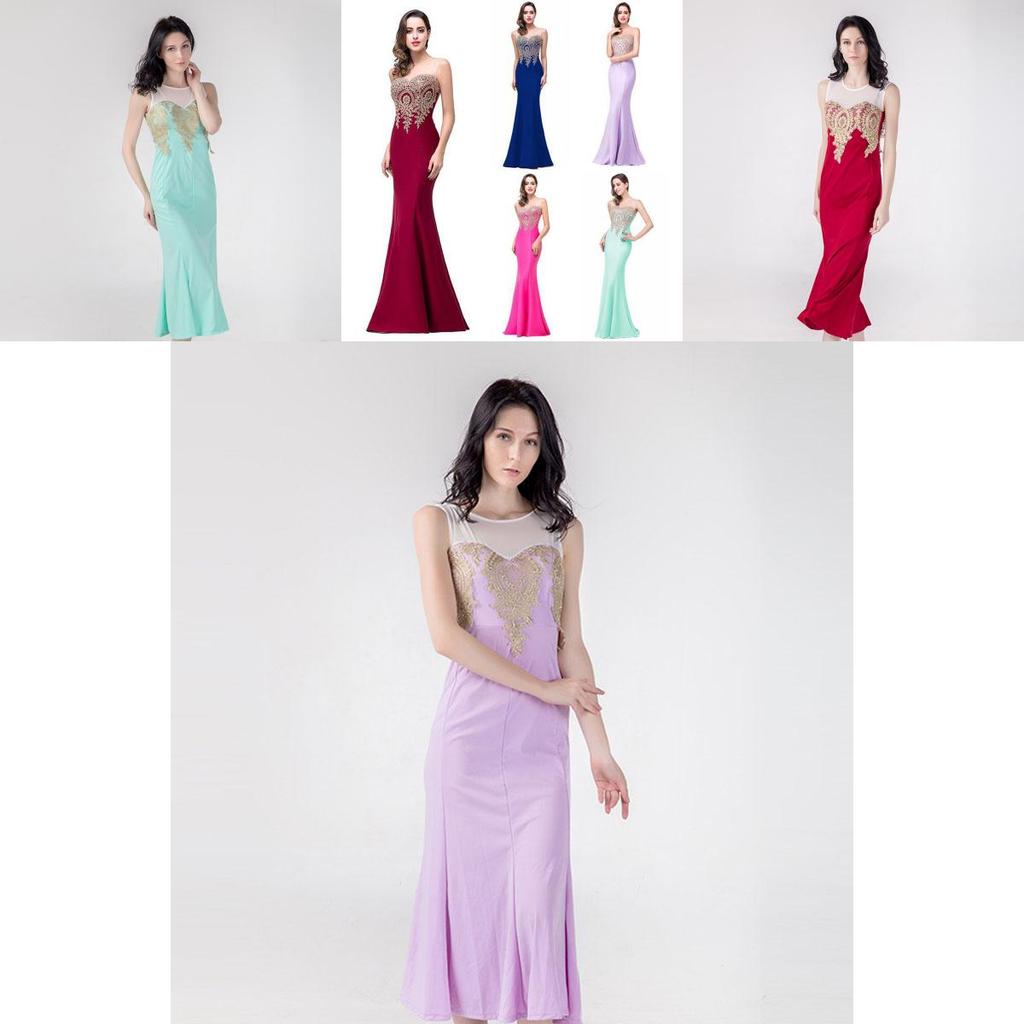 Elegante Abito da Sera Formale da Donna per Matrimonio, Damigella d'Onore, Festa, Ballo, Prom, Lungo Abito da Cocktail dal Design Intramontabile