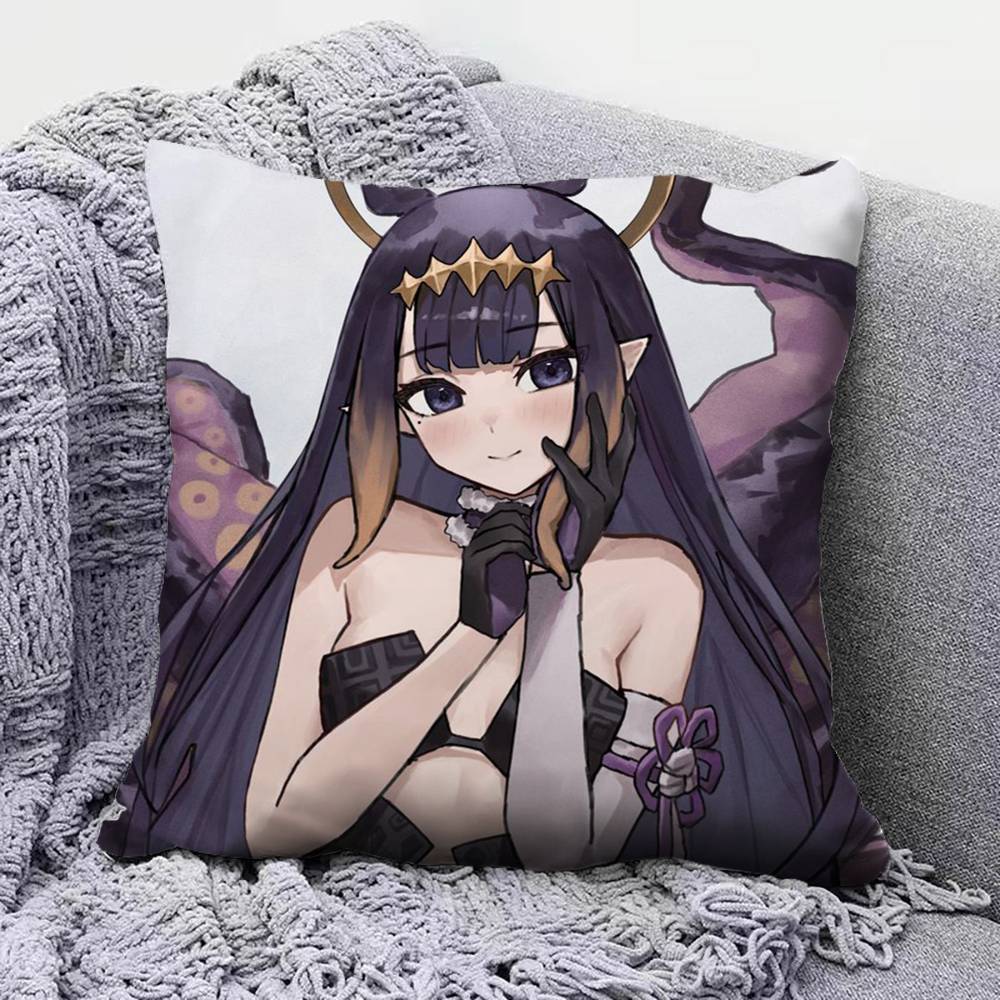 Ninomae Ina Hololive VTuber  Pillow Covers Home Sofa Cushion Covers and Aecorative Custom