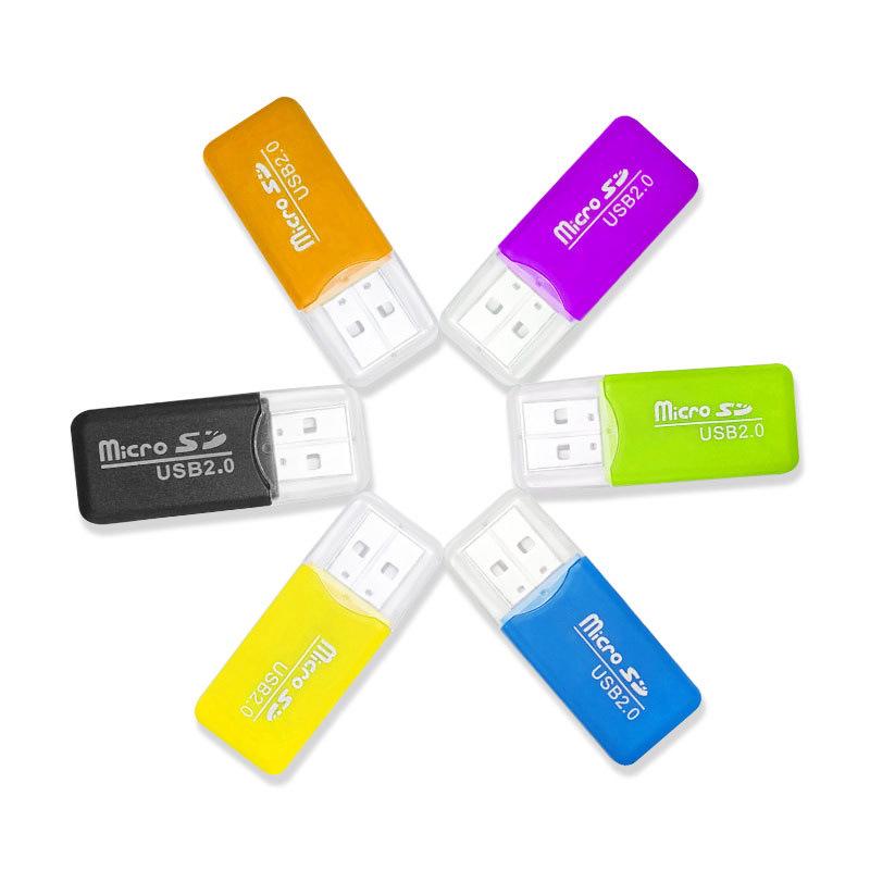 Mini USB 2.0 Ice-Cool High-Speed TF Memory Card Reader for Children's Cameras