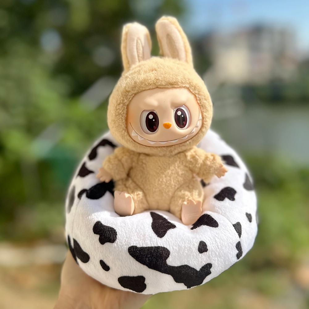 For 17cm Labubu Mini Sofa Bjd Doll Room Decoration Second Generation Sitting Party Series Doll Sofa Car Mini Sofa Bed