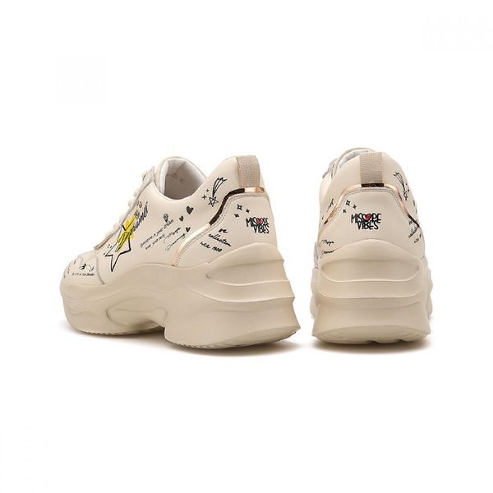 Misope Women Ugly Shoes Lettering 7cm 2color 012130009