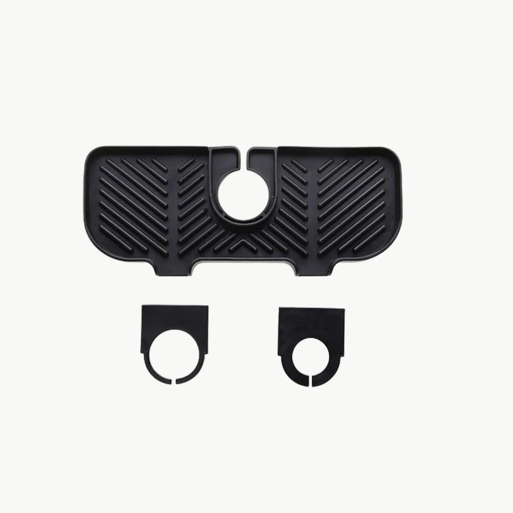 1PC/2PCS-Silicone Drainage Mat, Kitchen Faucet Sink Splash Proof Mat, Rubber Drying Mat, Used for Kitchen Countertop Protection