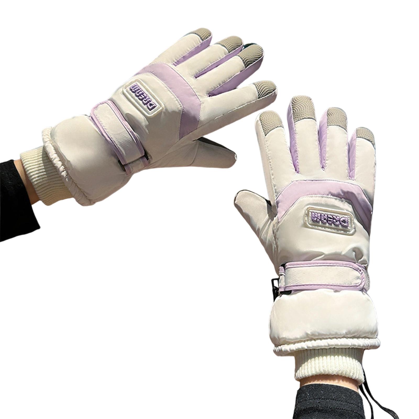 

Men s And Women s Warm, Thick, And Plush Ski Gloves For Keeping Warm And Cold One Size фіолетовий