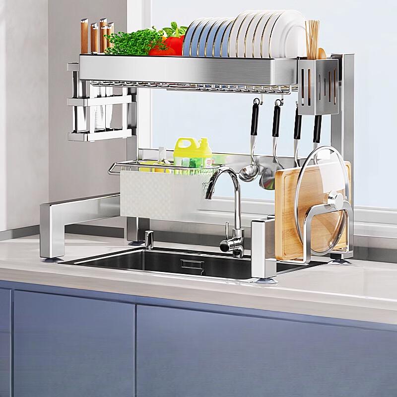 Yingbai 304 Stainless Steel Over-Sink Dish Rack