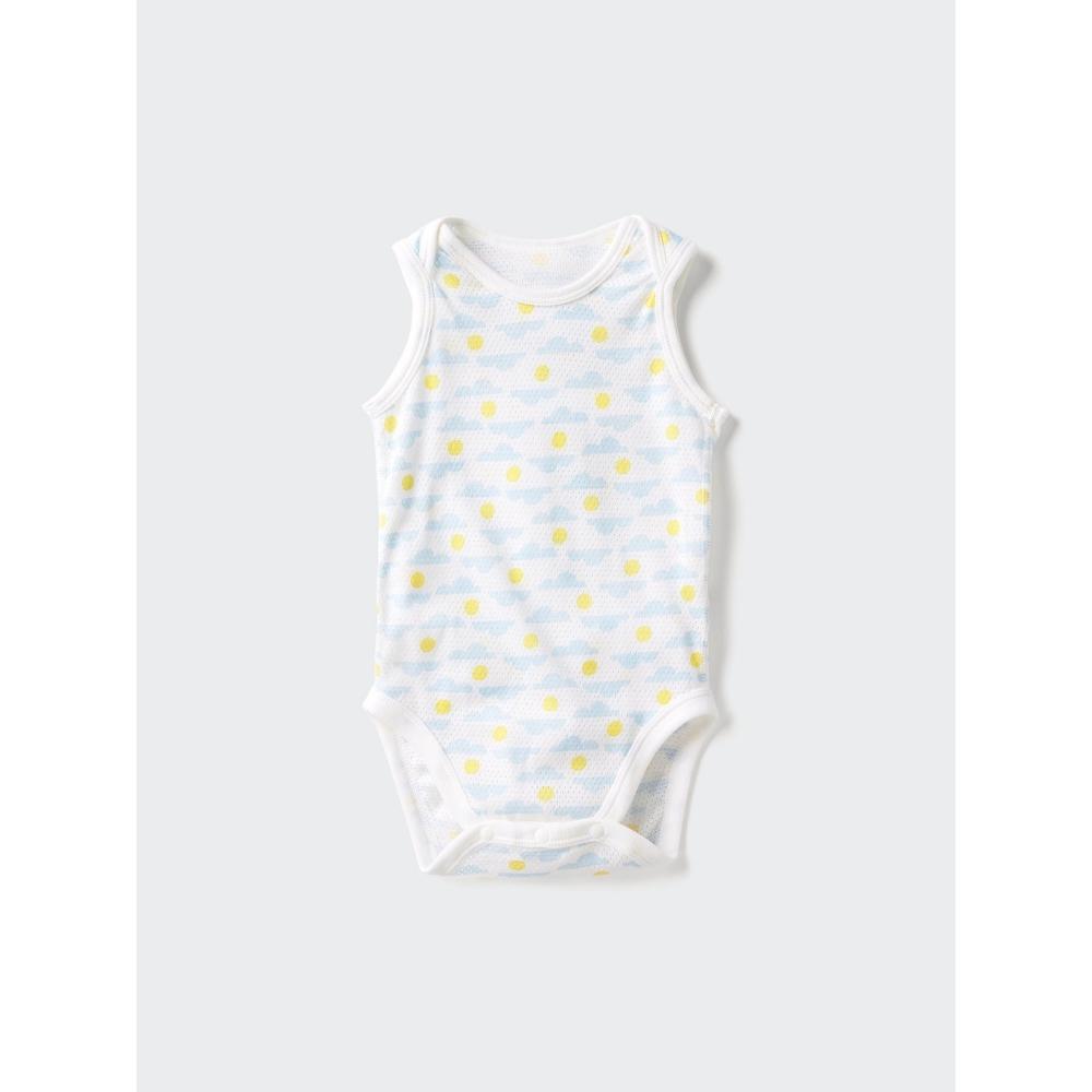 Uniqlo Japan Cotton Mesh Bodysuit Sleeveless