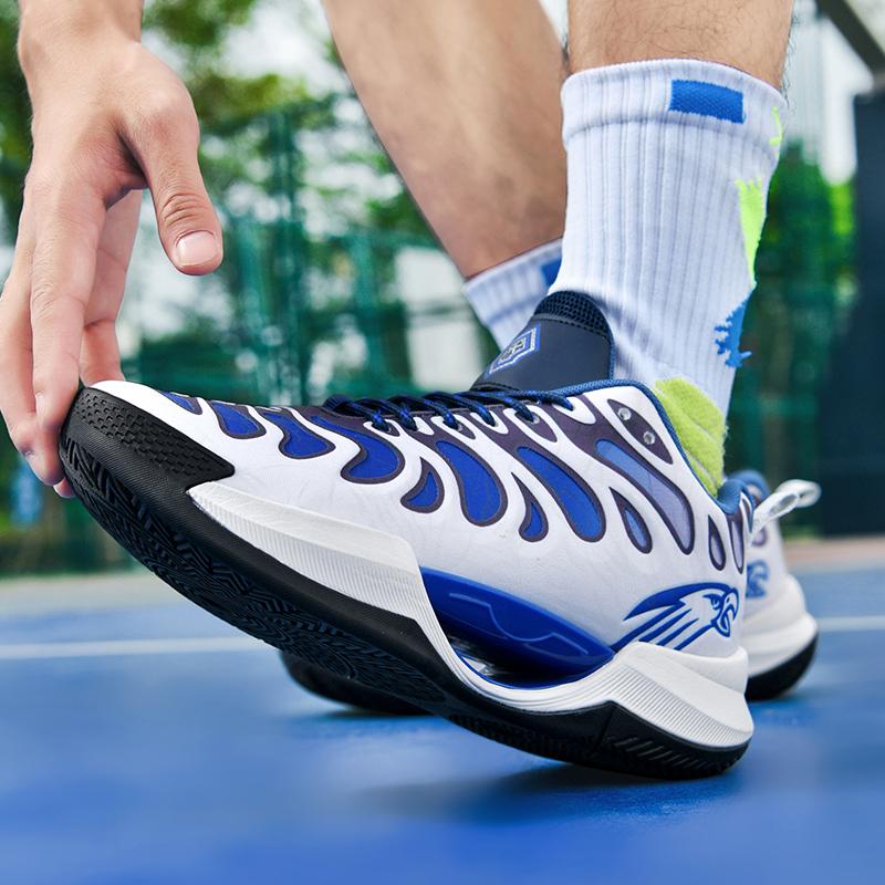 Men's Basketball Shoes Cushioned Breathable Sneakers Train Athletes High Quality Sport Shoes Non-Slip Night Light Casual Sneaker