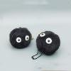 10PCS Pet Toy Coal Ball Figurines Keychains Accessories Cute Plush Black Coal Ball Cartoon Bag Pendants