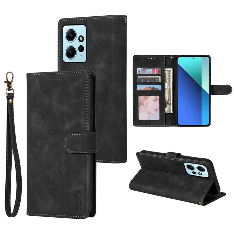 

Wallet Skin-friendly With Card Slot Magnetic Flip Leather Case For Xiaomi 14T 13T Poco X7/M7 Pro Redmi Note 14 Pro+ 14S 13 Pro Redmi Note 14 4G&Case & Strap