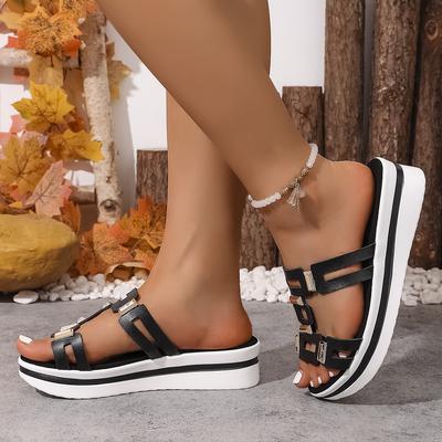 Luxus Sommer Pantoletten Damen Luxus Damen Sandalen Neue Plateau Sandalen Sommer Keilschuhe Damen Plateauabsatz Sandalen