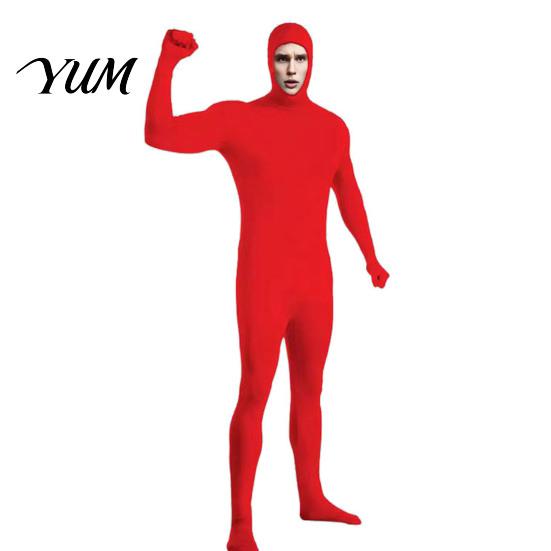 Adults Unitard Full Body Zentai Suit for Men Women, Open Face Halloween Cosplay Bodysuit Bodysuit, Stretchy Spandex Costume Party, Stage Performance