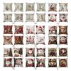 2025 45x45cm Christmas Pillowcase Cartoon Santa Snowman Elk Sofa Cushion Cover Home Bed Car Decor Merry Xmas Square Pillow Case