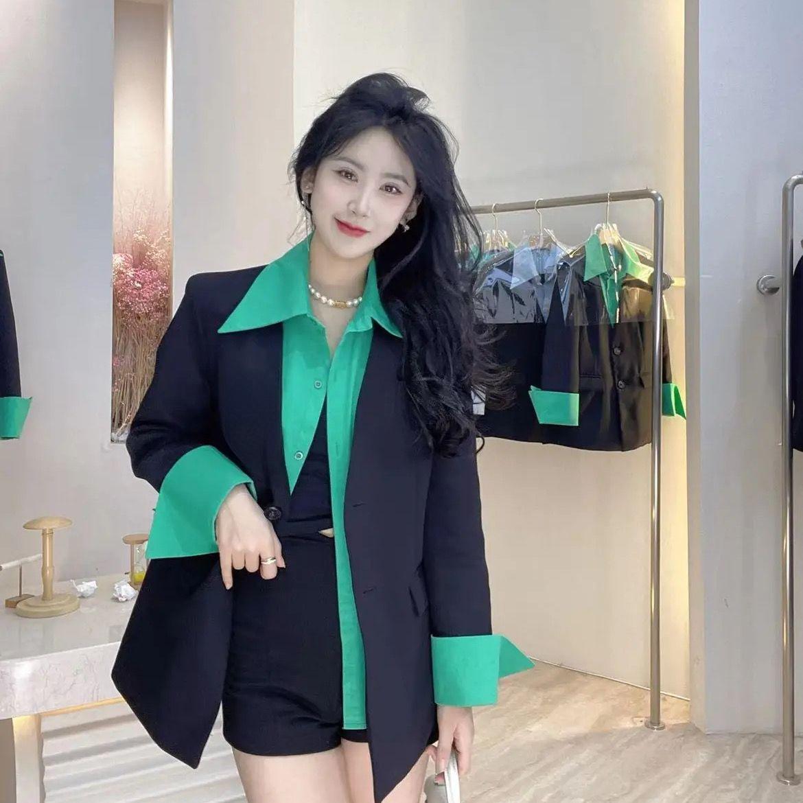 

Модное весеннее новое свободное ложное пальто из двух частей и куртки, темпераментный костюм, пальто XL