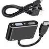 1080P Resolution VGA Adapter with Audios Port Plug and Play for Multiple Systems Portable Converter