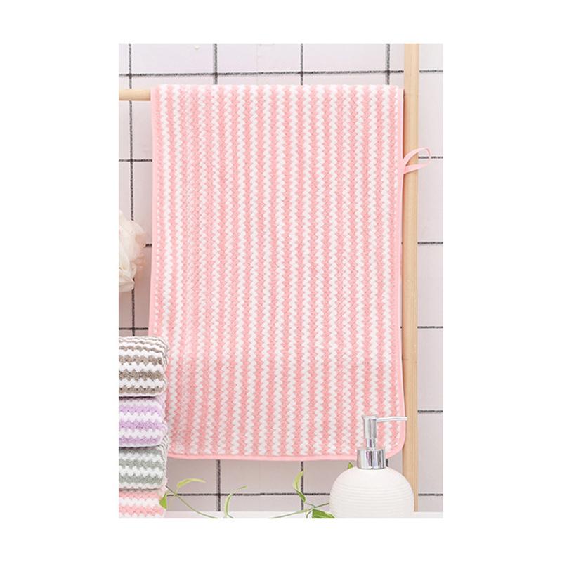 35x75cm Coral Velvet Polyester Brokátový ručník Měkký savý Pohodlný dárek Bytový textil Koupelnové potřeby