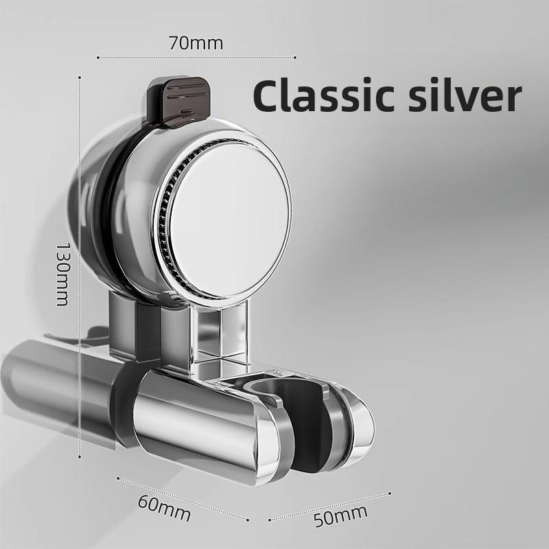 Suction cup shower bracket bathroom household fixed artifact non-punching shower head base, adjustable movement