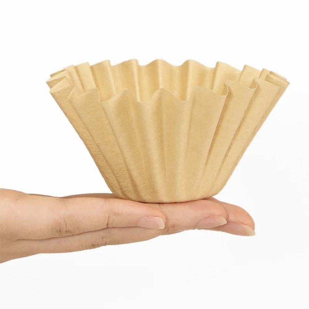 50Pcs/Box Hand-wash Coffee Filter Paper Cake-type Hand-brewed Coffee Paper Travel