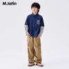 M.Latin Jungen Gestreifte Poloshirt Jacke