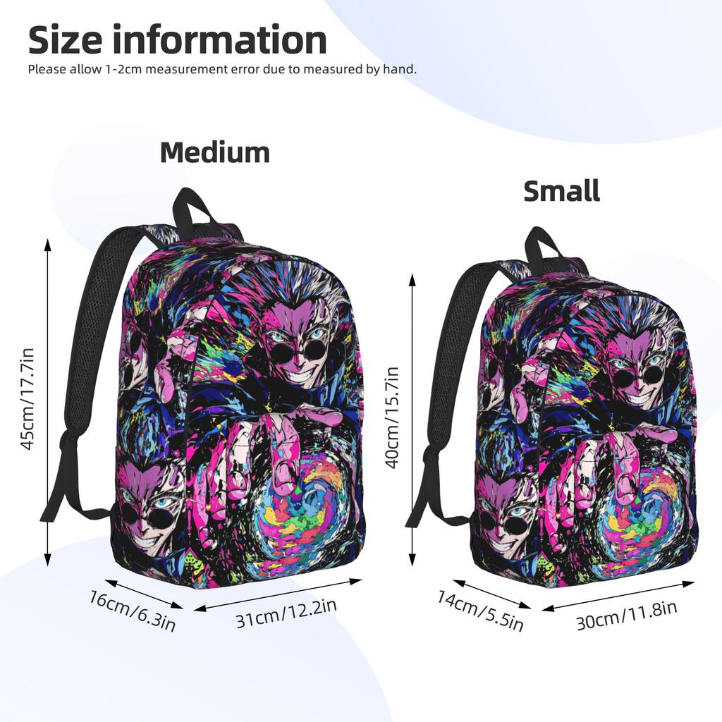 Fashion Jujutsu Kalsen Backpack  Mochilas Harajuku Design School Sturdy Shoulder Rucksack