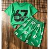 Kids Set 67 Six Seven Number Leopard Printed Kids T-shirt and Shorts 2 Piece Set Summer Casual Outdoor Boy's and Girl's T-shirt Sets